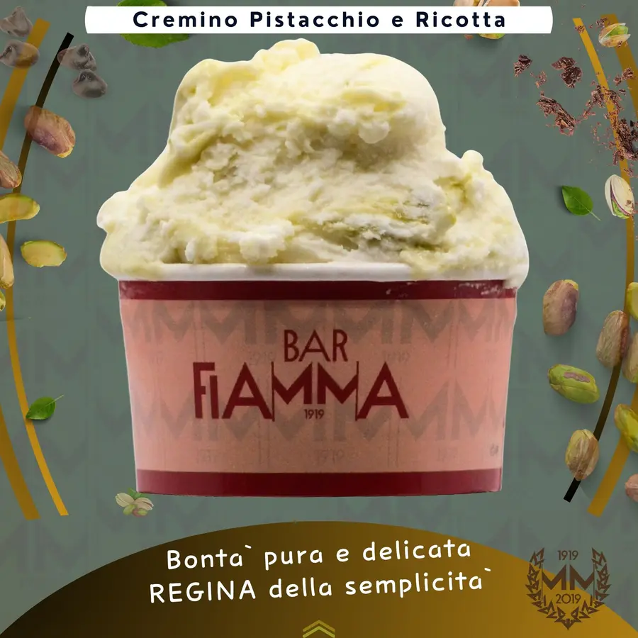 Cremino pistacchio e ricotta